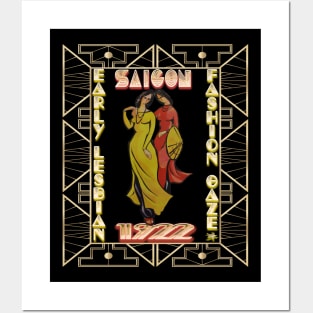 Lesbian fashion Saigon roaring twenties art deco - Vietnam Posters and Art